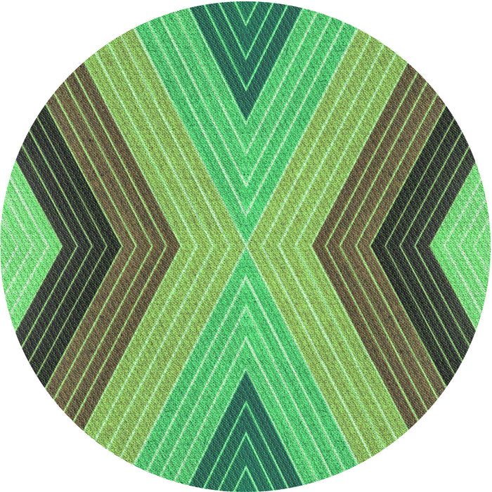 Square Machine Washable Transitional Green Rug in a Living Room, wshpat1501grn