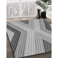 Patterned Silver Gray Rug, pat1501gry