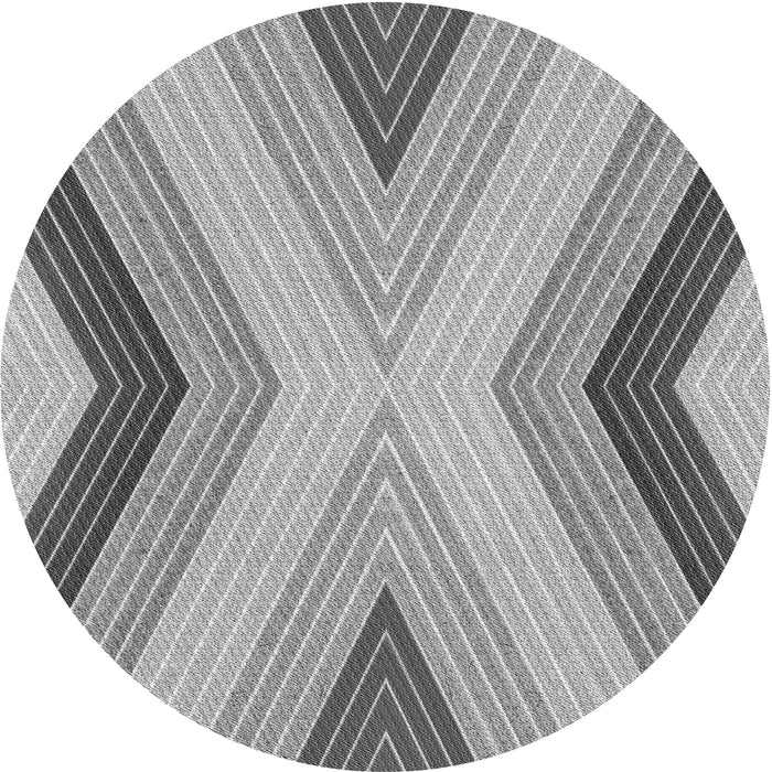 Square Patterned Silver Gray Rug, pat1501gry