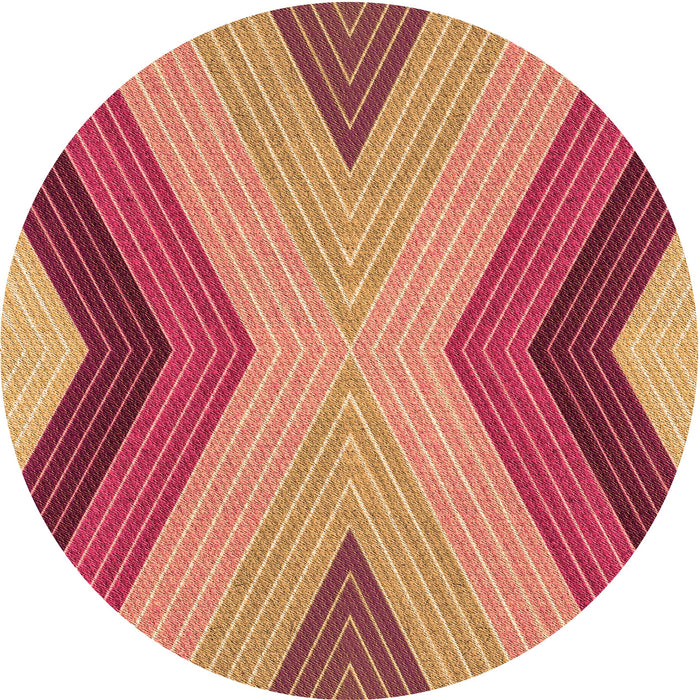 Square Patterned Crimson Red Rug, pat1501org