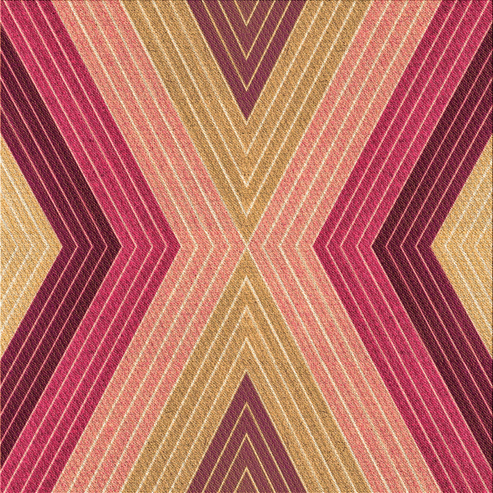 Round Machine Washable Transitional Crimson Red Rug, wshpat1501org