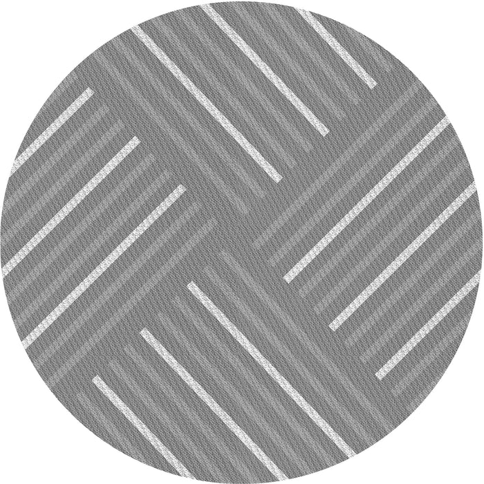 Square Patterned Silver Gray Rug, pat1502gry