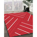 Machine Washable Transitional Red Rug in a Family Room, wshpat1502rd