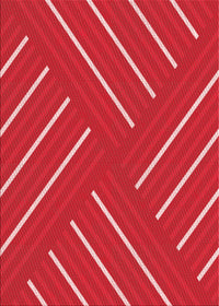 Machine Washable Transitional Red Rug, wshpat1502rd