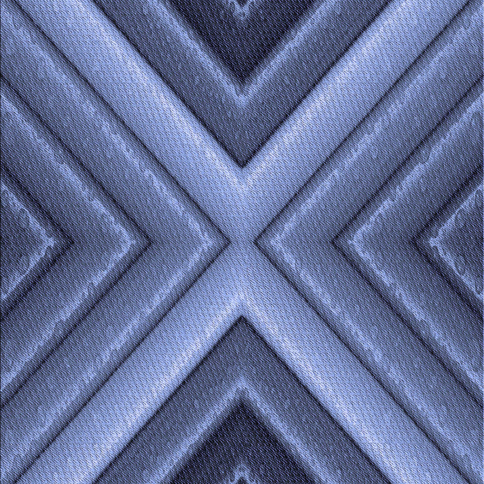 Machine Washable Transitional Blue Rug, wshpat1503blu