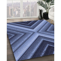 Patterned Blue Rug, pat1503blu