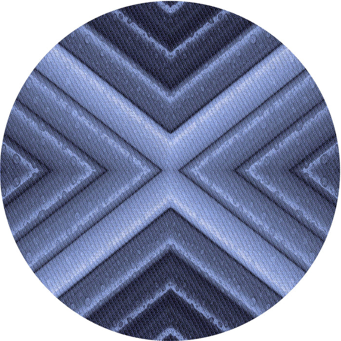 Square Patterned Blue Rug, pat1503blu