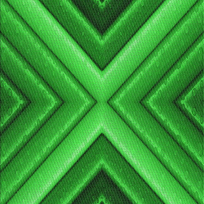 Patterned Green Rug, pat1503grn