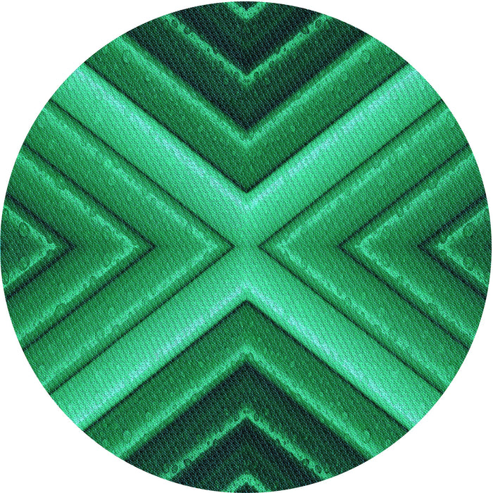 Square Patterned Spring Green Rug, pat1503lblu