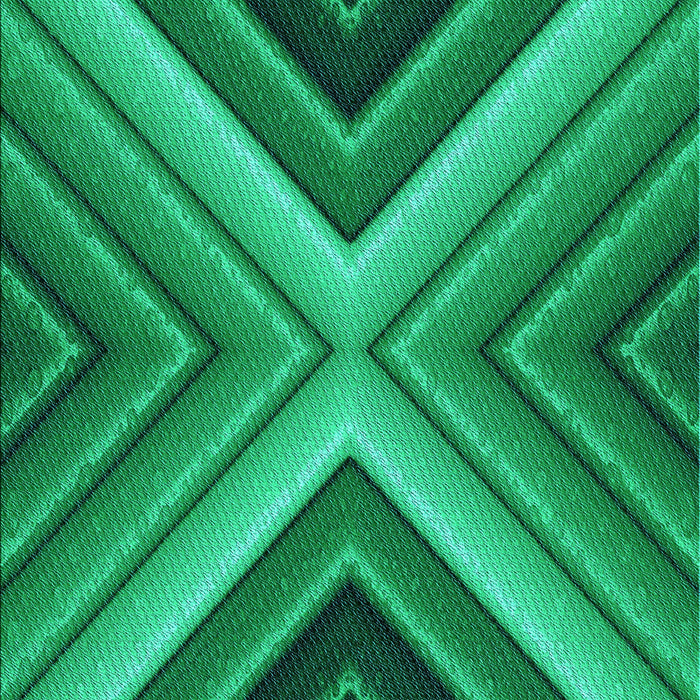 Patterned Spring Green Rug, pat1503lblu
