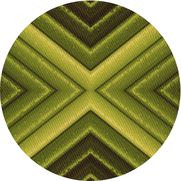 Square Patterned Pistachio Green Rug, pat1503org