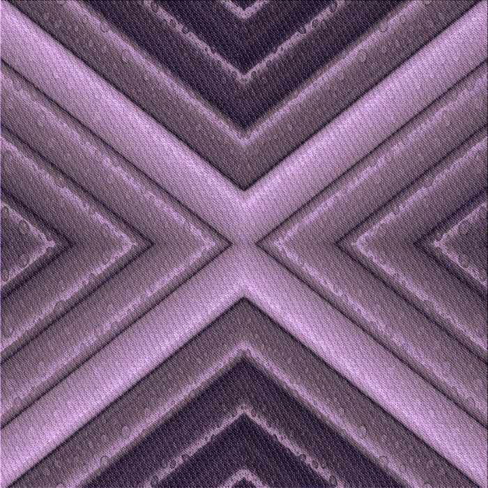 Round Patterned Plum Purple Rug, pat1503pur