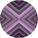 Square Patterned Plum Purple Rug, pat1503pur