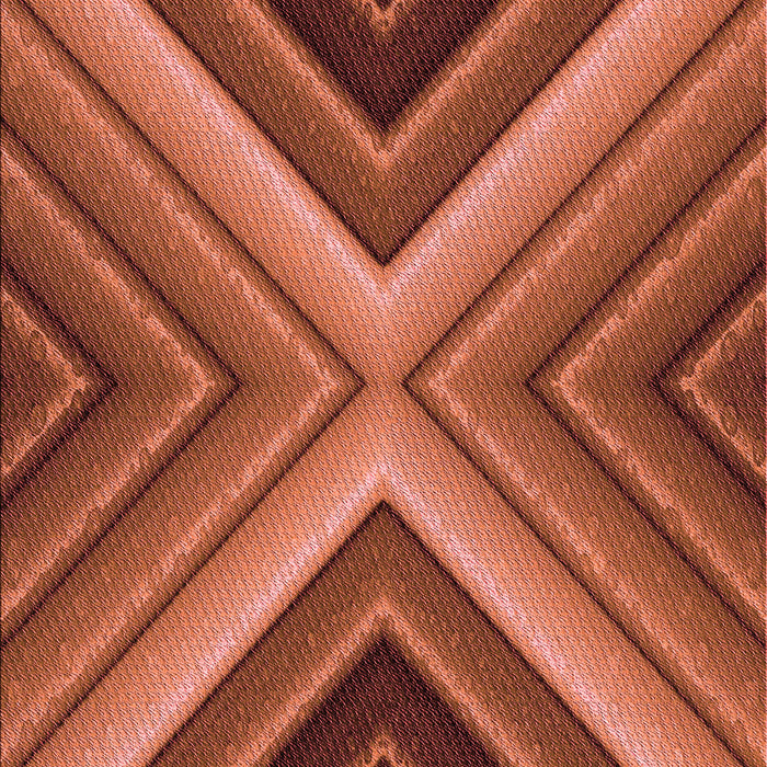 Patterned Bright Orange Rug, pat1503rd