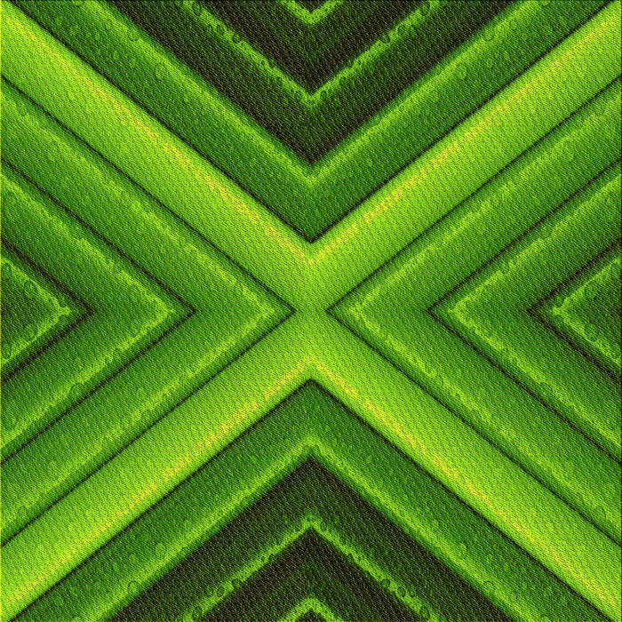 Round Patterned Green Rug, pat1503yw