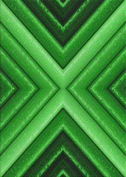 Patterned Neon Green Novelty Rug, pat1503