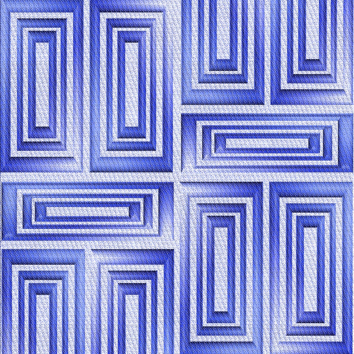 Machine Washable Transitional Blue Rug, wshpat1504blu