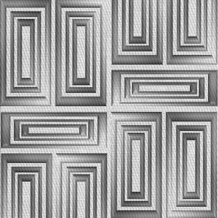 Patterned Platinum Silver Gray Rug, pat1504gry