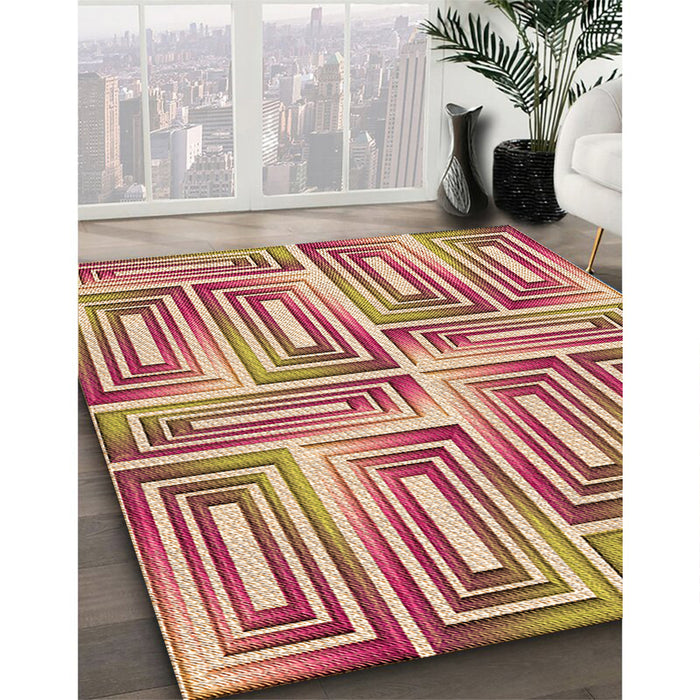 Machine Washable Transitional Red Rug in a Family Room, wshpat1504org