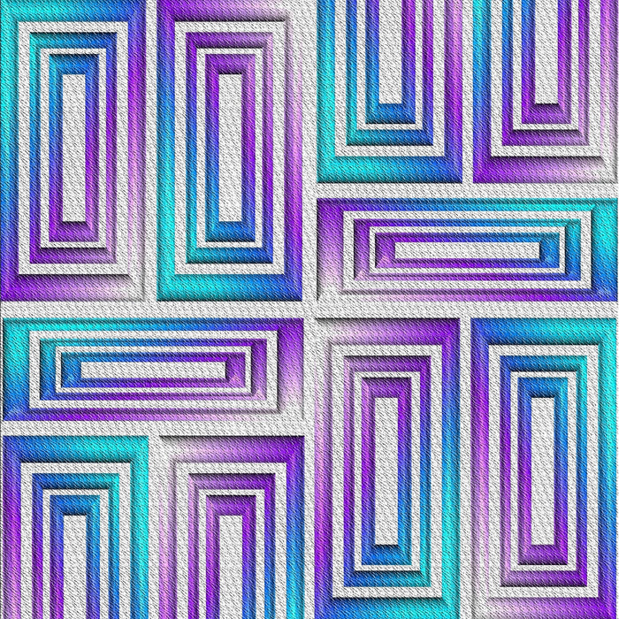 Patterned Purple Modern Rug, pat1504