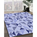 Machine Washable Transitional Blue Rug in a Family Room, wshpat1505blu