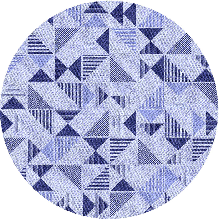 Square Patterned Blue Rug, pat1505blu