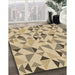 Machine Washable Transitional Brown Rug in a Family Room, wshpat1505brn