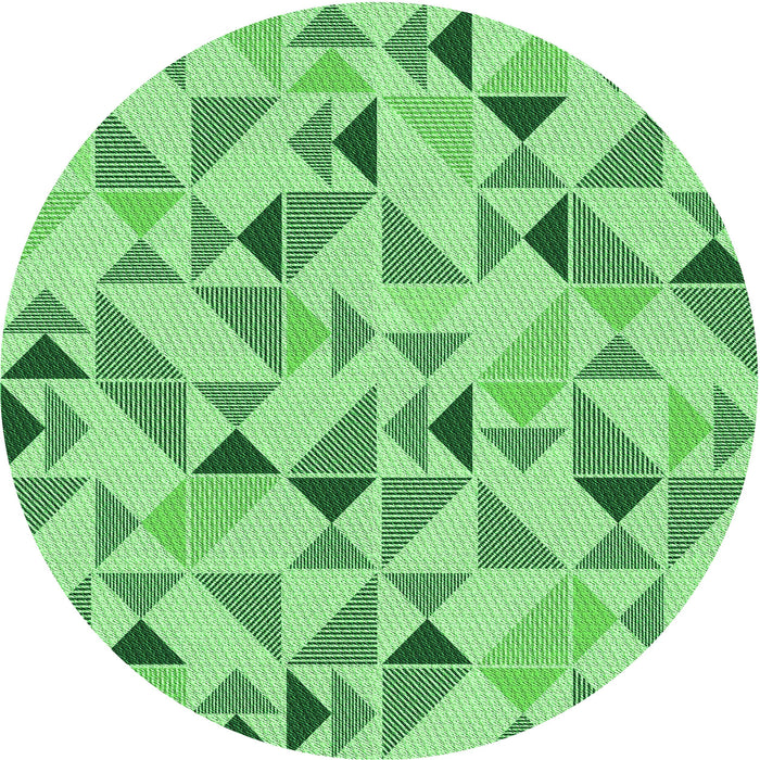 Square Patterned Jade Green Rug, pat1505grn