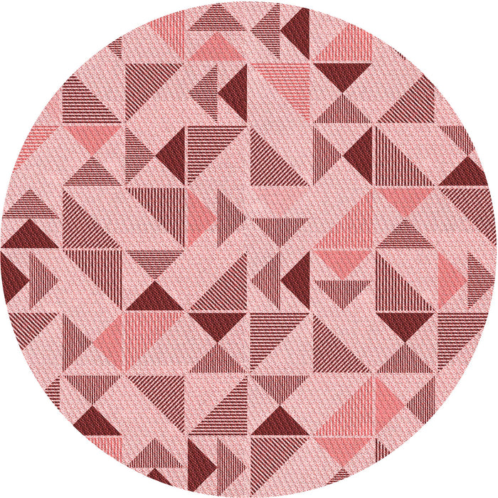 Square Patterned Red Rug, pat1505rd