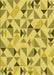 Machine Washable Transitional Yellow Rug, wshpat1505yw