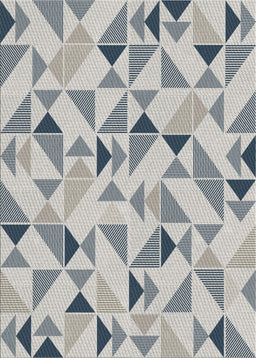 Patterned Gray Novelty Rug, pat1505