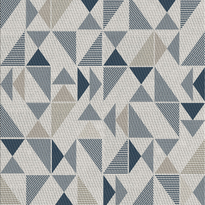 Patterned Gray Novelty Rug, pat1505