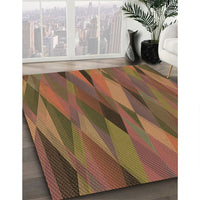 Patterned Light Brown Rug, pat1506brn