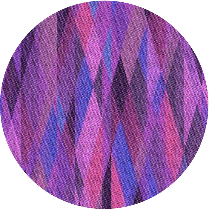 Square Machine Washable Transitional Purple Daffodil Purple Rug in a Living Room, wshpat1506pur