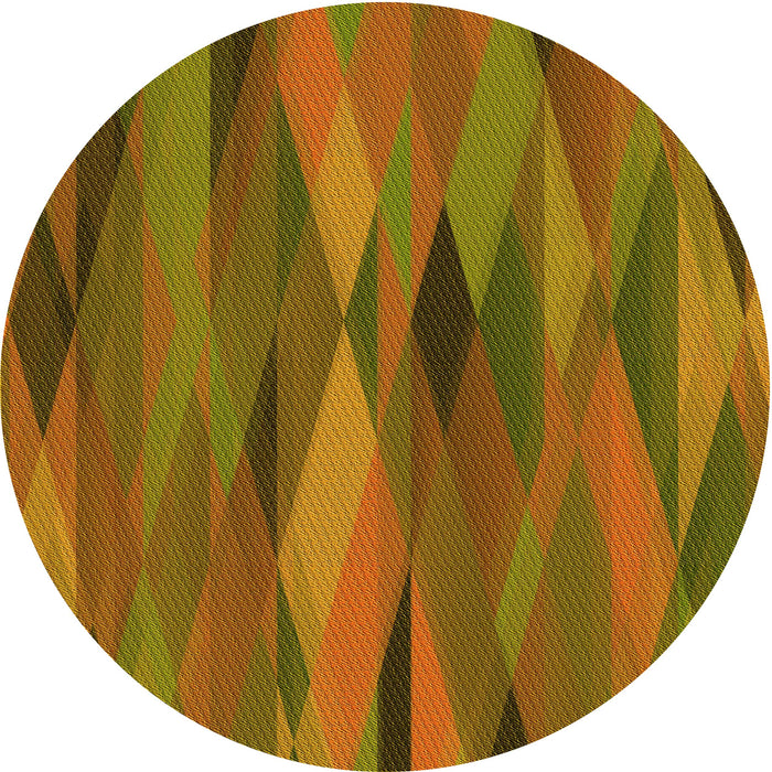 Square Patterned Mahogany Brown Rug, pat1506yw