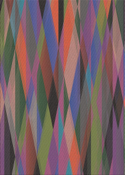 Patterned Rose Purple Modern Rug, pat1506