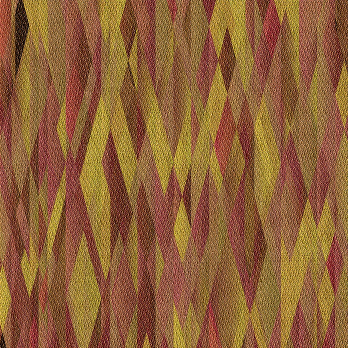 Round Patterned Tomato Red Rug, pat1507org