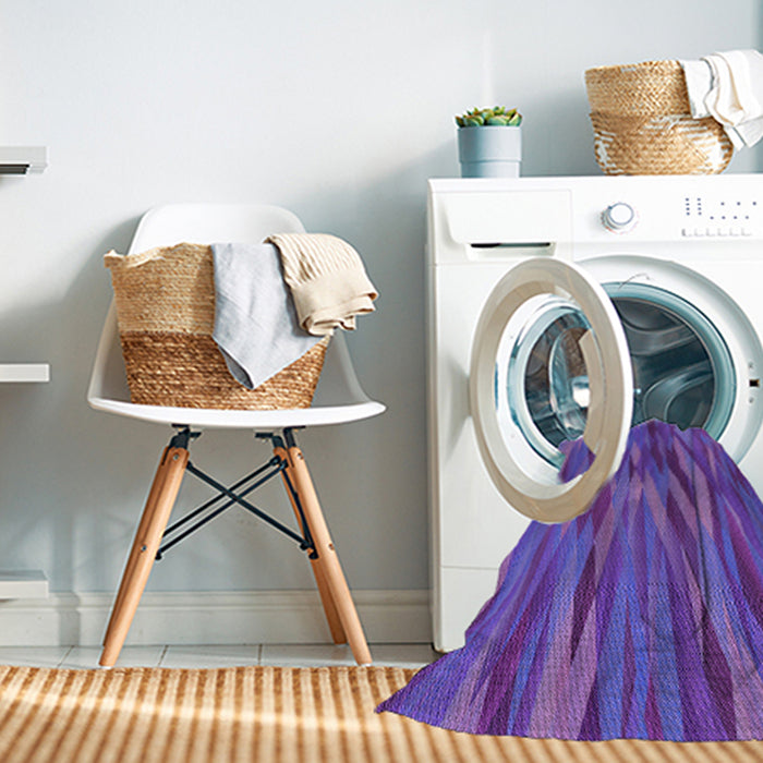 Machine Washable Transitional Purple Rug in a Washing Machine, wshpat1507pur