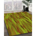 Machine Washable Transitional Pistachio Green Rug in a Family Room, wshpat1507yw