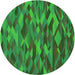 Square Patterned Neon Green Rug, pat1508grn