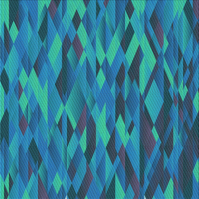 Round Patterned Dark Turquoise Green Rug, pat1508lblu