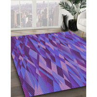 Patterned Purple Rug, pat1508pur