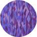 Square Machine Washable Transitional Purple Rug in a Living Room, wshpat1508pur