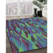 Machine Washable Transitional Purple Haze Purple Rug in a Family Room, wshpat1508