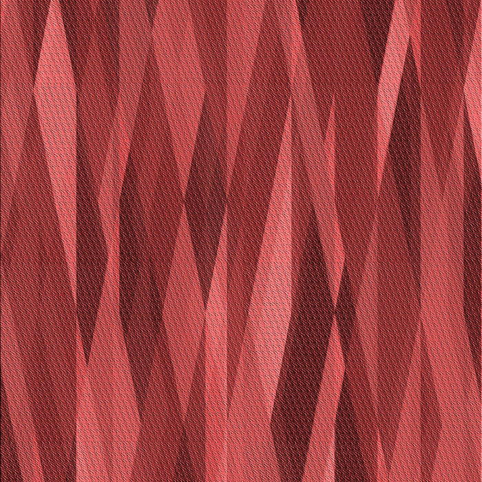 Patterned Tomato Red Rug, pat1509rd