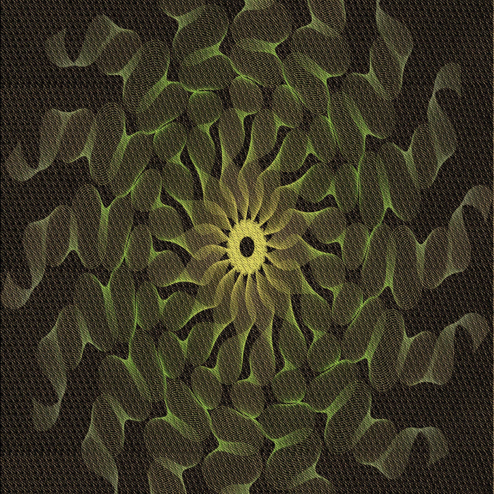 Patterned Midnight Gray Rug, pat151brn