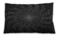 Patterned Rectangular Black Lumbar Throw Pillow, 13 inch by 19 inch, lbpat151gry