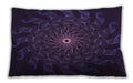Patterned Rectangular Deep Purple Lumbar Throw Pillow, 13 inch by 19 inch, lbpat151pur