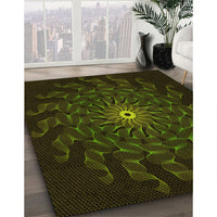 Patterned Midnight Gray Rug, pat151yw