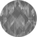 Square Patterned Ash Gray Rug, pat1510gry